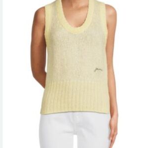 ASOS Yellow Ribbed‎ Sleeveless Tank Top